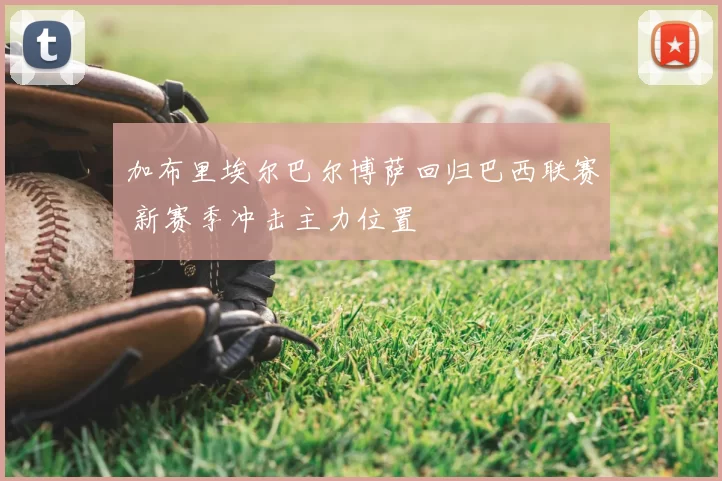 加布里埃尔巴尔博萨回归巴西联赛 新赛季冲击主力位置