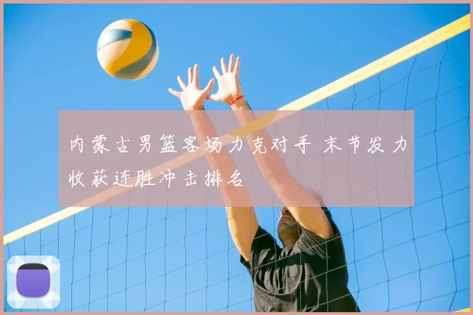 内蒙古男篮客场力克对手 末节发力收获连胜冲击排名