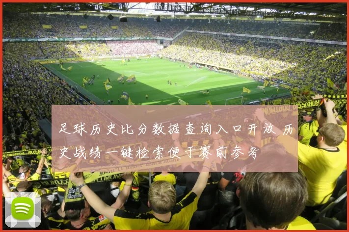 足球历史比分数据查询入口开放 历史战绩一键检索便于赛前参考
